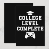 College Level Complete Afstuderen Gamer Gaming Kaart (Voorkant / Achterkant)