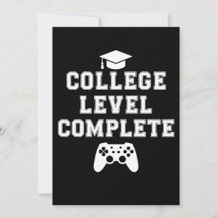 College Level Complete Afstuderen Gamer Gaming Kaart