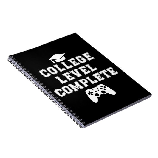 College Level Complete Afstuderen Gamer Gaming Notitieboek (Rechterzijde)