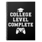 College Level Complete Afstuderen Gamer Gaming Notitieboek (Voorkant)