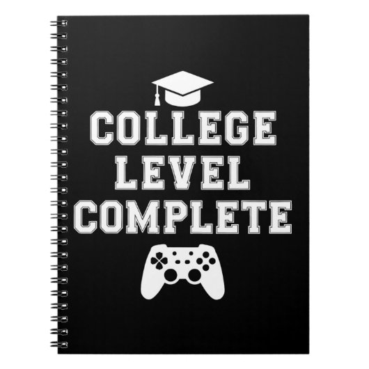College Level Complete Afstuderen Gamer Gaming Notitieboek (Voorkant)