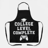 College Level Complete Afstuderen Gamer Gaming Schort (Voorkant)
