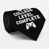 College Level Complete Afstuderen Gamer Gaming Stropdas (Opgerold)