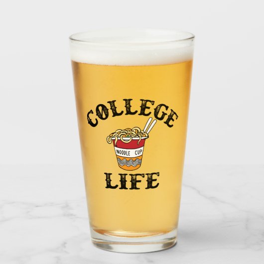 College Life Ramen Glas (Voorkant gevuld)