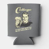 College: Meer Drink vóór 9 uur Blikjeskoeler (Voorkant)