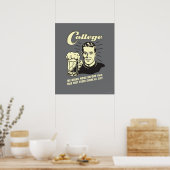 College: Meer Drink vóór 9 uur Poster (Keuken)