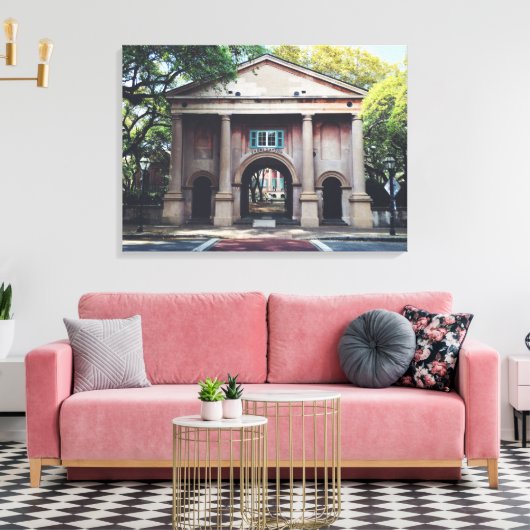 College of Charleston Canvas Afdruk (Insitu (Woonkamer))