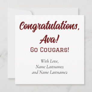 College of Charleston gepersonaliseerde cadeau Kaa Feestdagenkaart