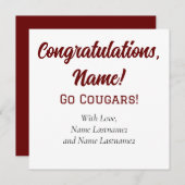 College of Charleston gepersonaliseerde cadeau Kaa Feestdagenkaart (Voorkant / Achterkant)