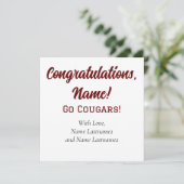 College of Charleston gepersonaliseerde cadeau Kaa Feestdagenkaart (Staand voorkant)