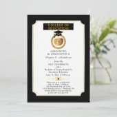 College of Education Degree Gold Apple Afstuderen Kaart (Staand voorkant)