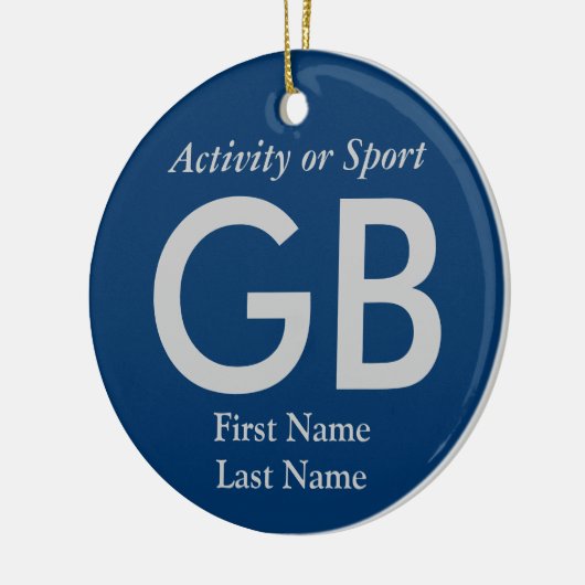 College of High School Varsity Letter Keepomwille Keramisch Ornament (Links)