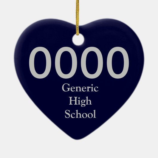 College of High School Varsity Letter Keepomwille Keramisch Ornament (Achterkant)