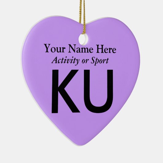 College of High School Varsity Letter Keepomwille Keramisch Ornament (Rechts)