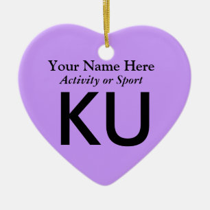 College of High School Varsity Letter Keepomwille Keramisch Ornament