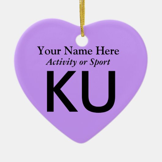 College of High School Varsity Letter Keepomwille Keramisch Ornament (Voorkant)