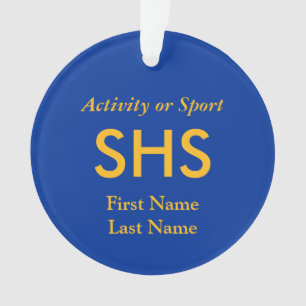 College of High School Varsity Letter Keepomwille Ornament
