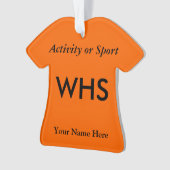 College of High School Varsity Letter Keepomwille Ornament (voorkant)