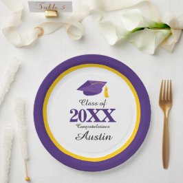 College of middelbare school Afstuderen Papieren Bordje