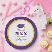 College of middelbare school Afstuderen Papieren Bordje (Feest)