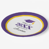 College of middelbare school Afstuderen Papieren Bordje (Gekanteld)