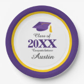 College of middelbare school Afstuderen Papieren Bordje (Voorkant)