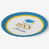 College of middelbare school Afstuderen Papieren Bordje (Gekanteld)