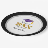 College of middelbare school Afstuderen Papieren Bordje (Gekanteld)