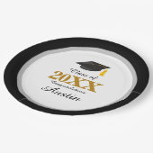 College of middelbare school Afstuderen Papieren Bordje (Gekanteld)