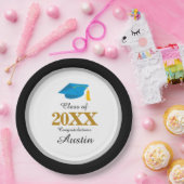 College of middelbare school Afstuderen Papieren Bordje (Feest)