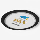 College of middelbare school Afstuderen Papieren Bordje (Gekanteld)