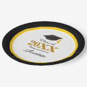 College of middelbare school Afstuderen Papieren Bordje (Gekanteld)