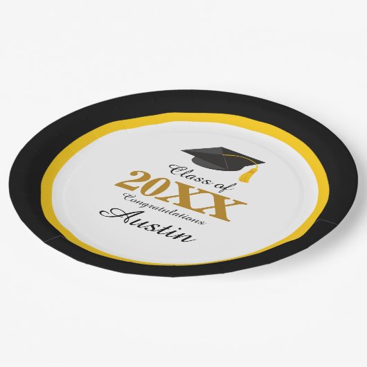 College of middelbare school Afstuderen Papieren Bordje (Gekanteld)
