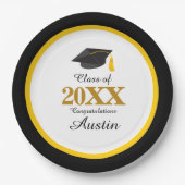 College of middelbare school Afstuderen Papieren Bordje (Voorkant)