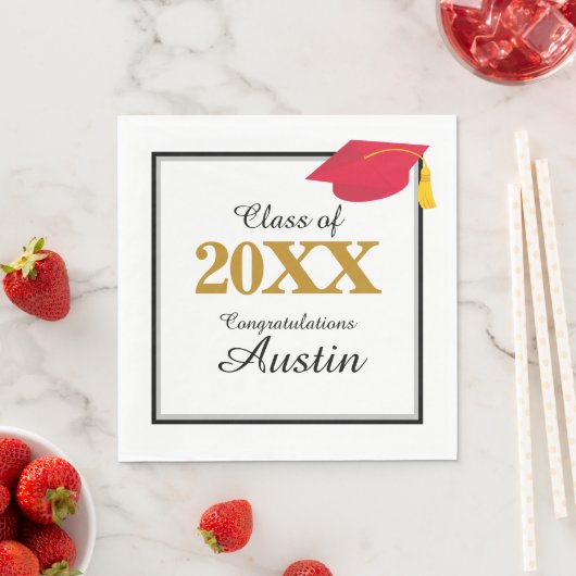 College of middelbare school Afstuderen Servet (Insitu)