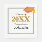 College of middelbare school Afstuderen Servet (Voorkant)