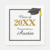 College of middelbare school Afstuderen Servet (Voorkant)