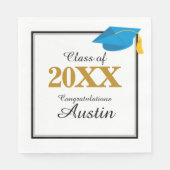 College of middelbare school Afstuderen Servet (Voorkant)