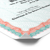 College of University Diploma Replica Poster (Hoek)