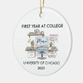 College Ornament, Freshman Year Christmas, New  Keramisch Ornament (Links)