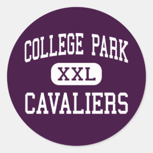 College Park - Cavaliers - Hoog - De bossen Ronde Sticker