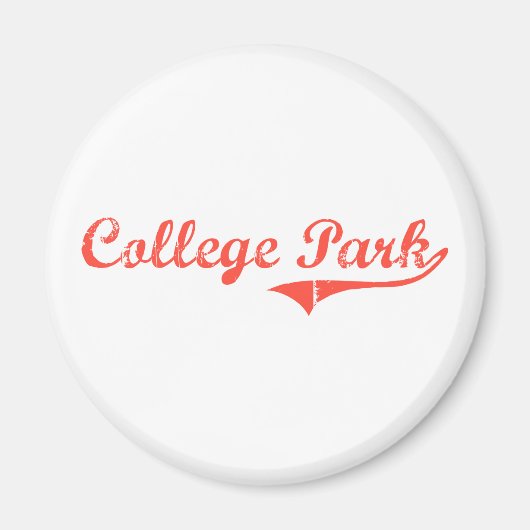 College Park Maryland Classic Design Magneet (Voorkant)