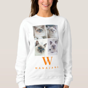 College Pet Foto Monogram   Aangepaste Dierenvrien Trui
