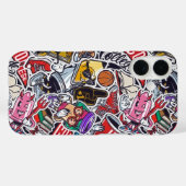  College Pop Cultuur iPhone Case (Achterkant (horizontaal))