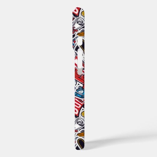  College Pop Cultuur iPhone Case (Achterkant / Links)