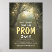 College Poster Prom Rustic Trees Woodland (Voorkant)