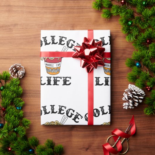 College Ramen Cadeaupapier (Feestdagen Geschenken)
