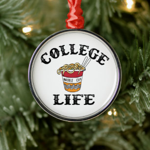 College Ramen Metalen Ornament