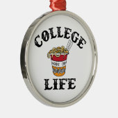 College Ramen Metalen Ornament (Rechts)