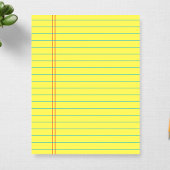 College Regeerde Lined Schrijven 40 Bladen 8.5 x 1 Notitieblok